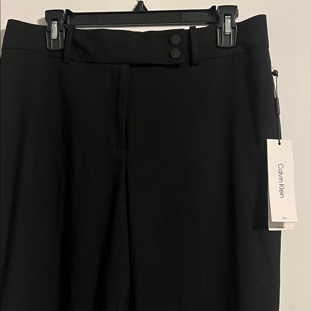Calvin Klein Curvy Fit Size 8 Classic Black Suit Pants